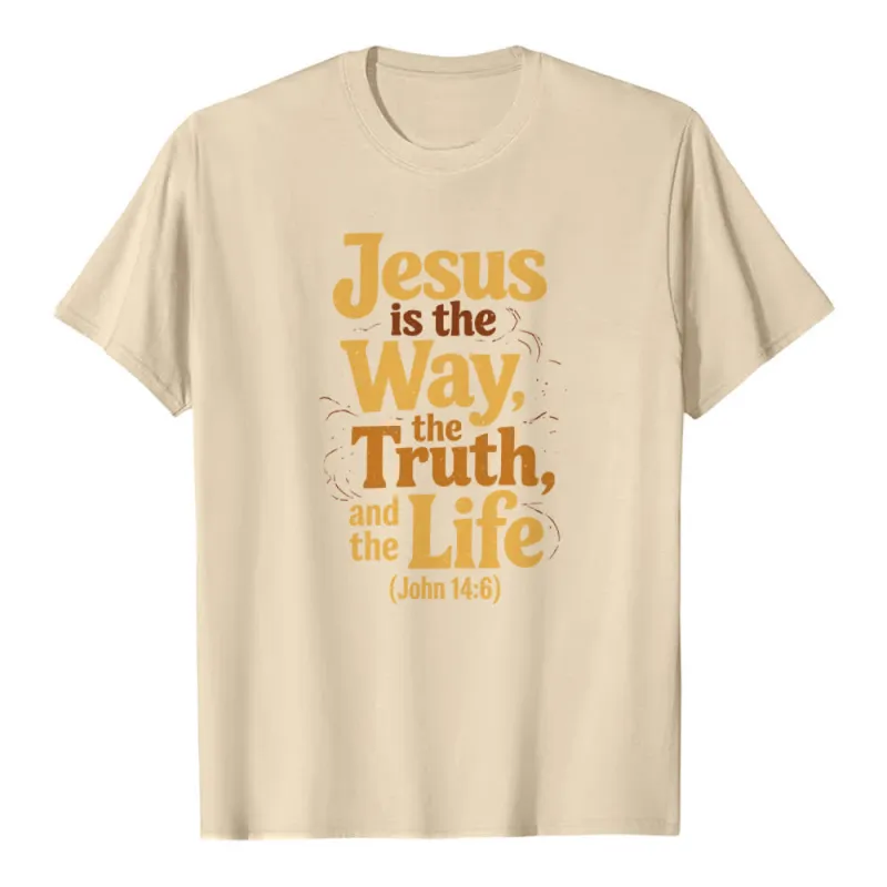Christianartworkshop Jesus Is The Way The Truth The Life Premium T-Shirt made by Christian Art Workshop