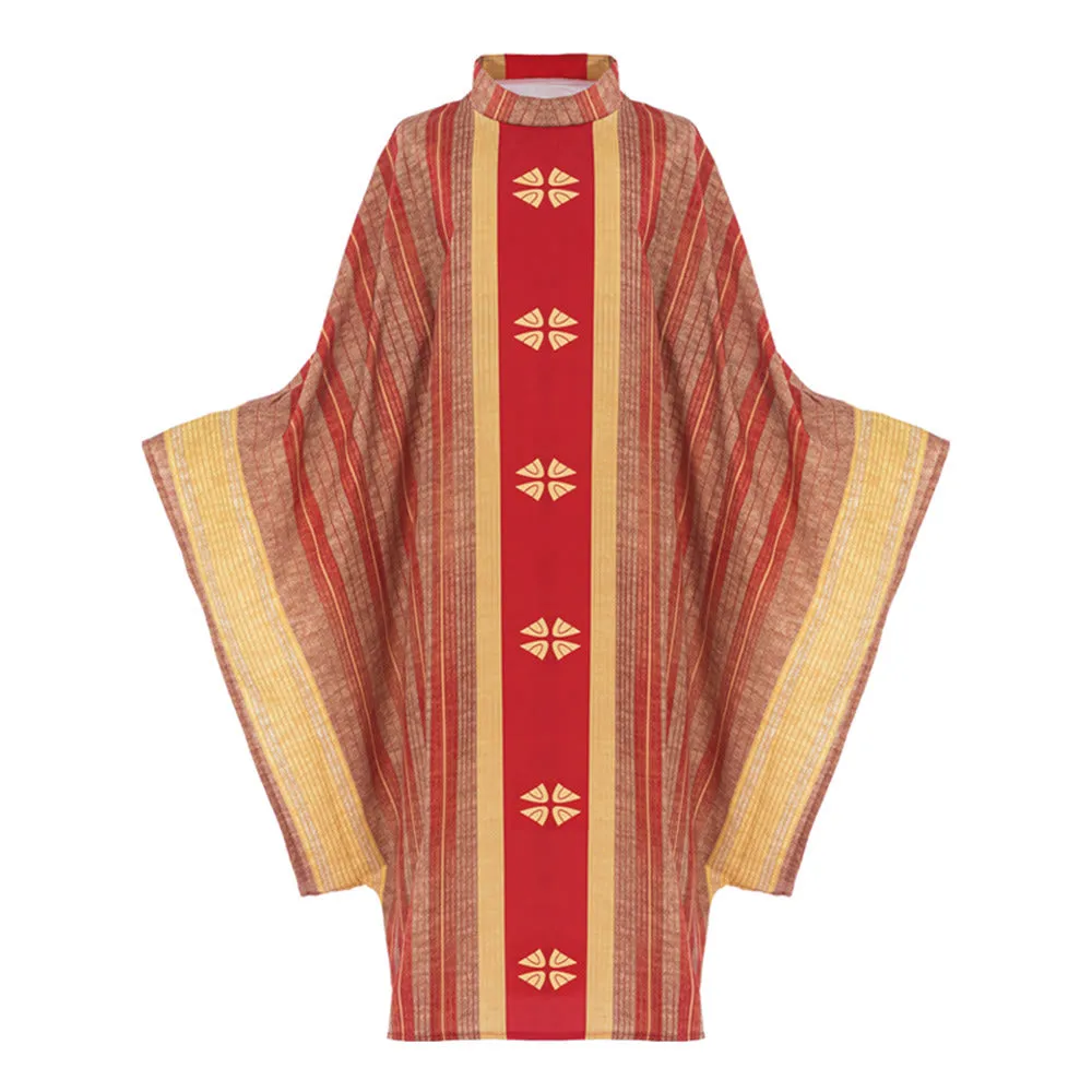 Christianartworkshop Traditional Clergy Chasuble With Central Panel And Floral Motifs Chasuble sold by Christian Art Workshop product image thumbnail 5