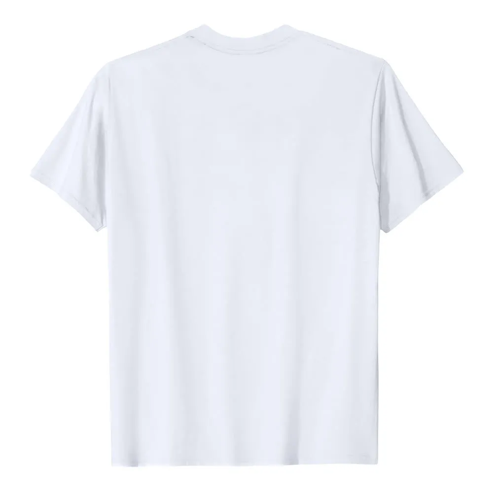 Christianartworkshop JESUS Overlay Cursive Changed My Life Romans 10:13 Triple Layer Text Premium Short Sleeve T-Shirt sold by Christian Art Workshop product image thumbnail 3