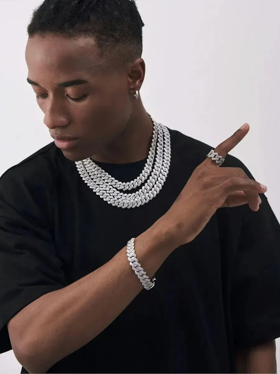14mm Iced Out Cuban Link Chain sold by DVVX product image thumbnail 2