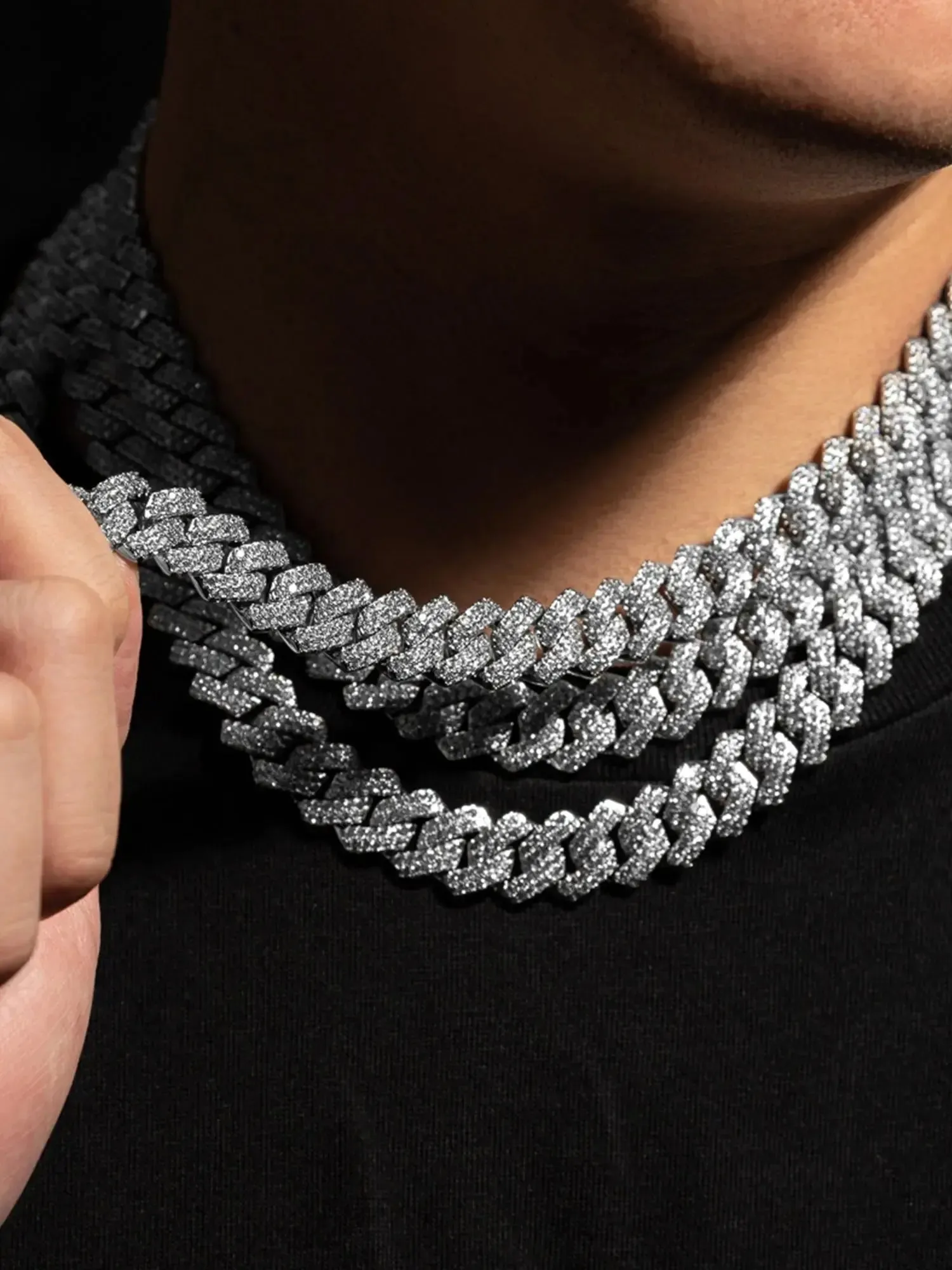 14mm Iced Out Cuban Link Chain sold by DVVX product image thumbnail 4