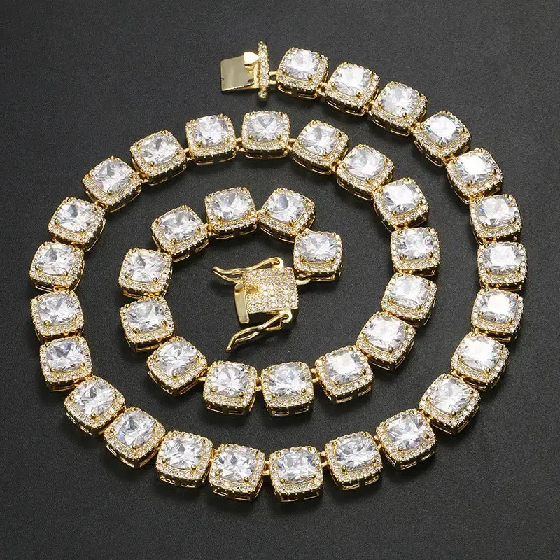 10mm Baguette Diamond Chain sold by DVVX product image thumbnail 3