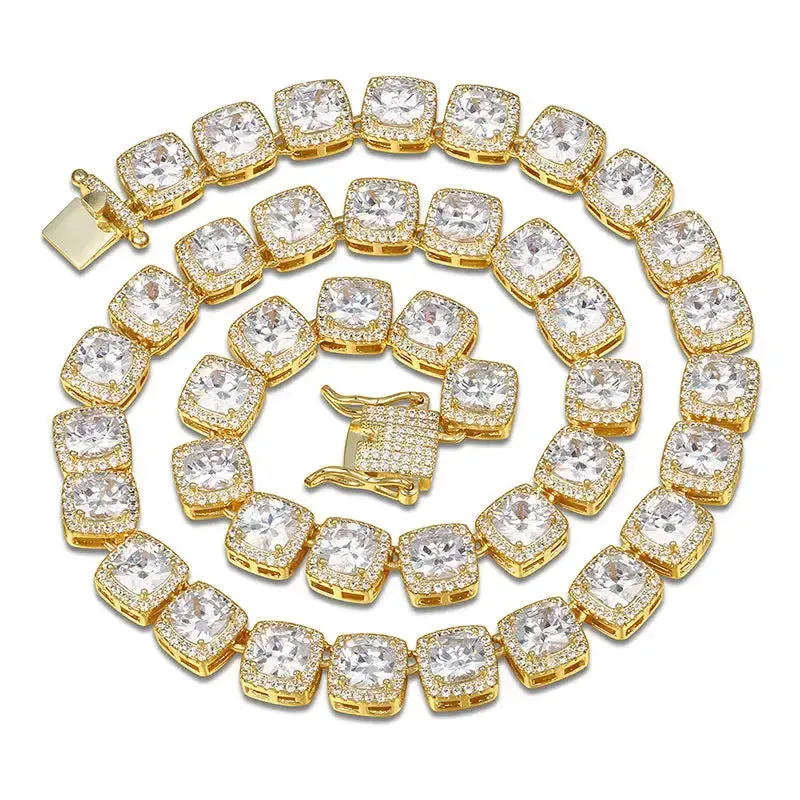 10mm Baguette Diamond Chain sold by DVVX product image thumbnail 4