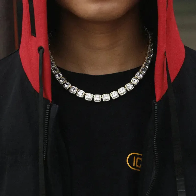 10mm Baguette Diamond Chain made by DVVX