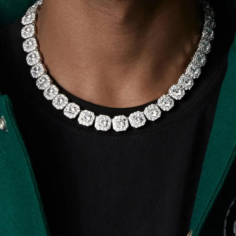 12mm Tennis Chain White Gold sold by DVVX