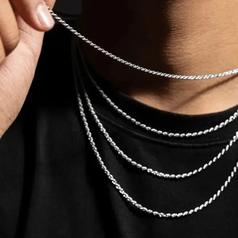 3mm S925 Rope Chain sold by DVVX product image thumbnail 4