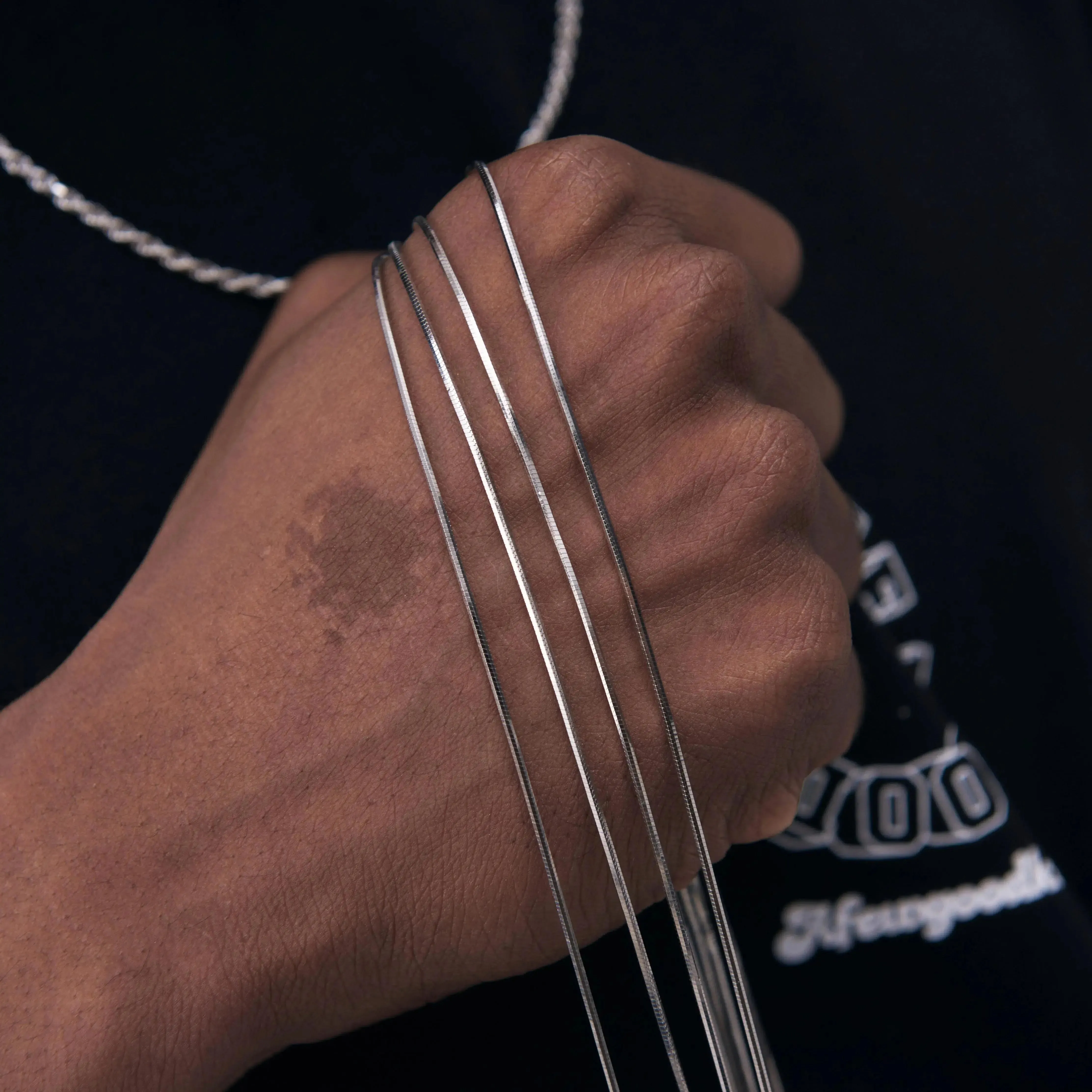 Solid 925 Sterling Silver Snake Chain sold by DVVX product image thumbnail 2