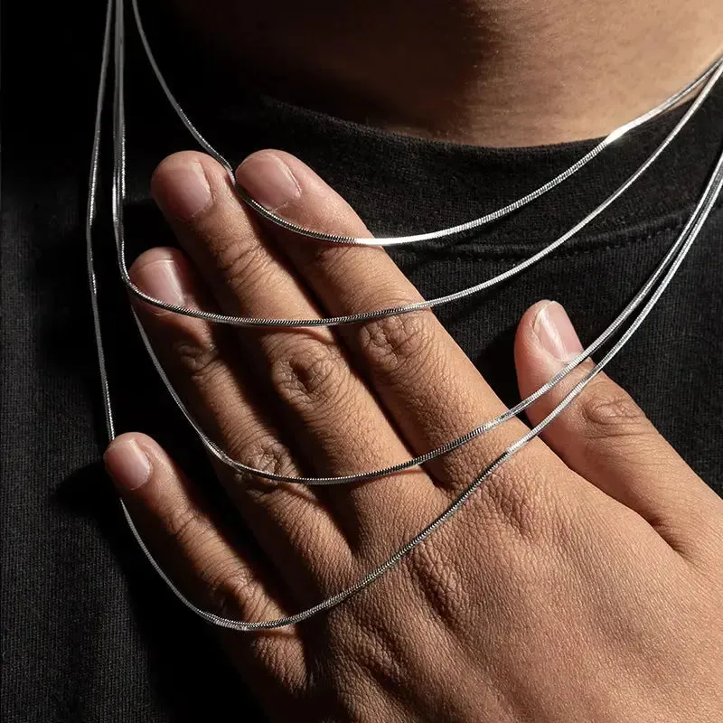 Solid 925 Sterling Silver Snake Chain sold by DVVX product image thumbnail 5