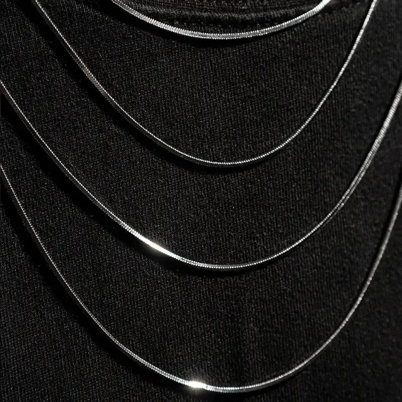 Solid 925 Sterling Silver Snake Chain sold by DVVX product image thumbnail 3