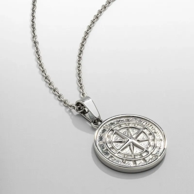 Compass Pendant (Silver) sold by DVVX