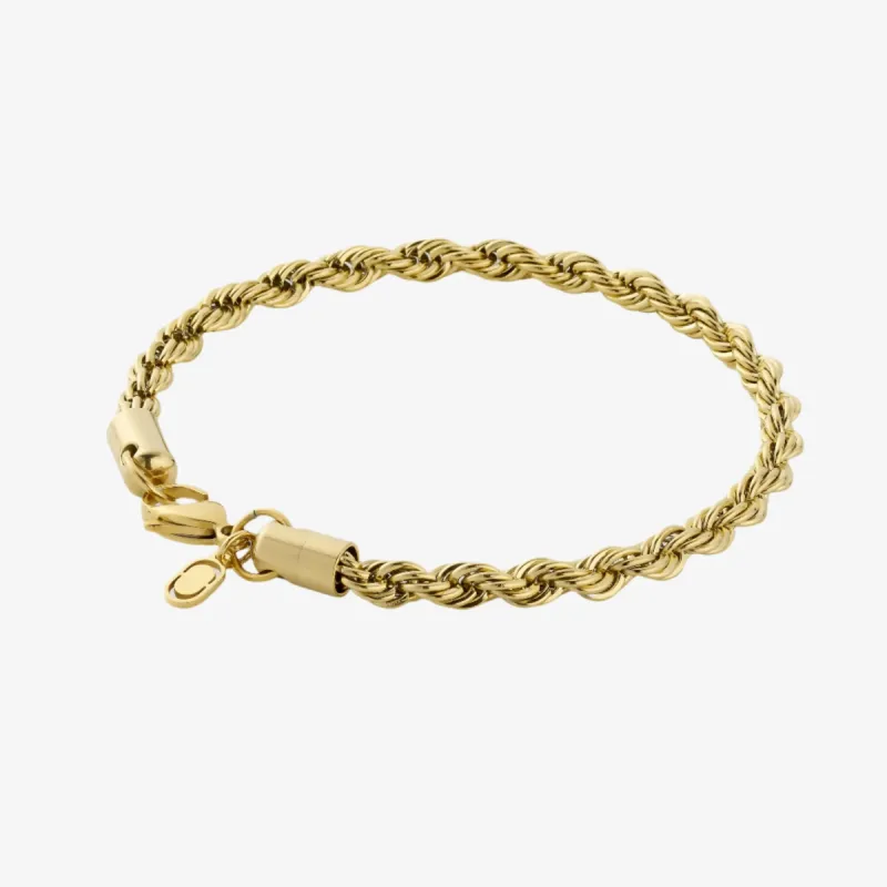 5mm Gold Rope Bracelet sold by DVVX