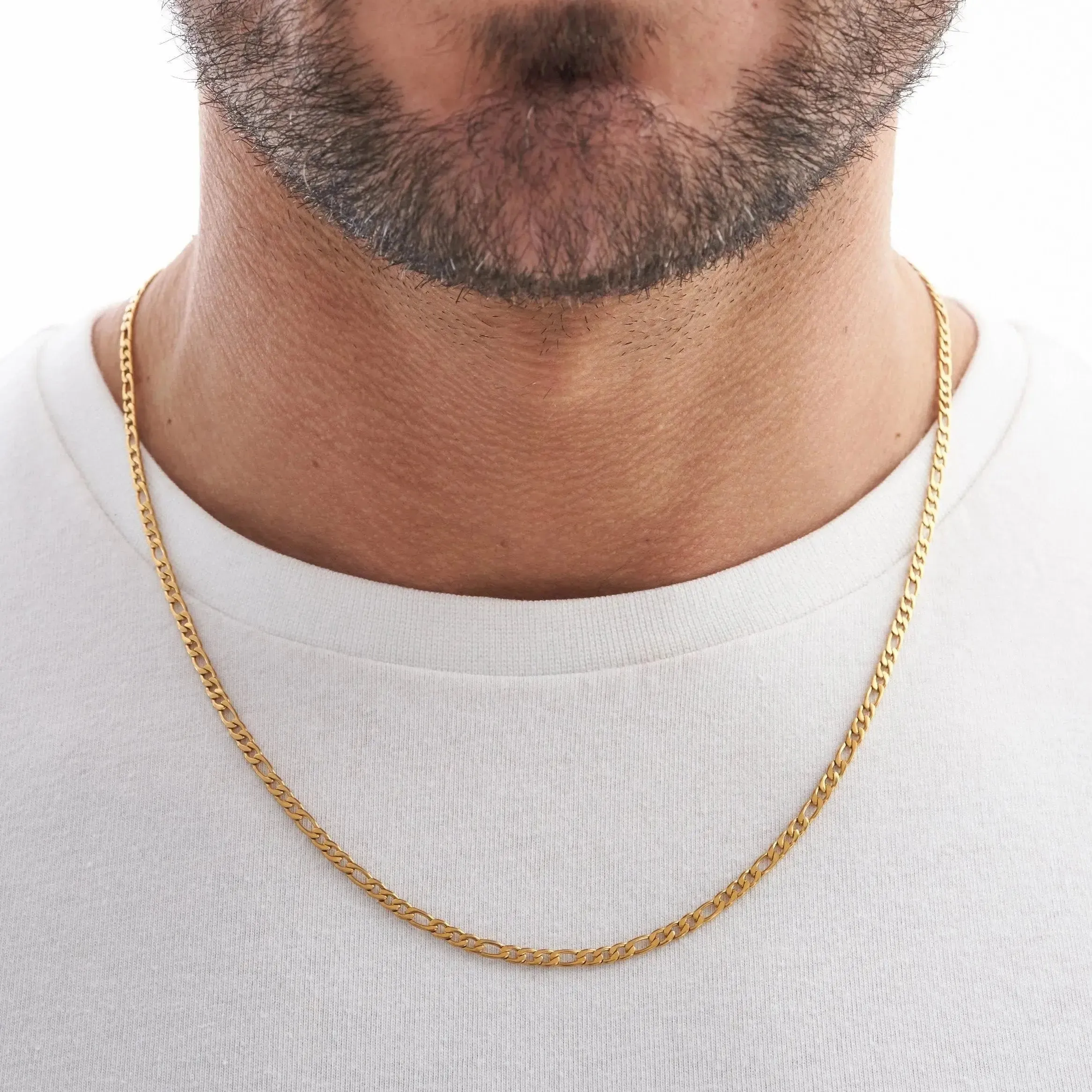 Gold Figaro Chains (3mm) sold by DVVX product image thumbnail 2