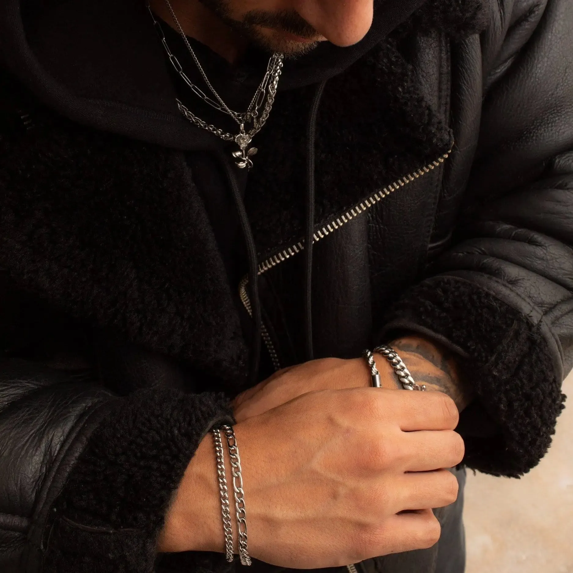 Cuban Bracelet (Silver) 4mm sold by DVVX product image thumbnail 4