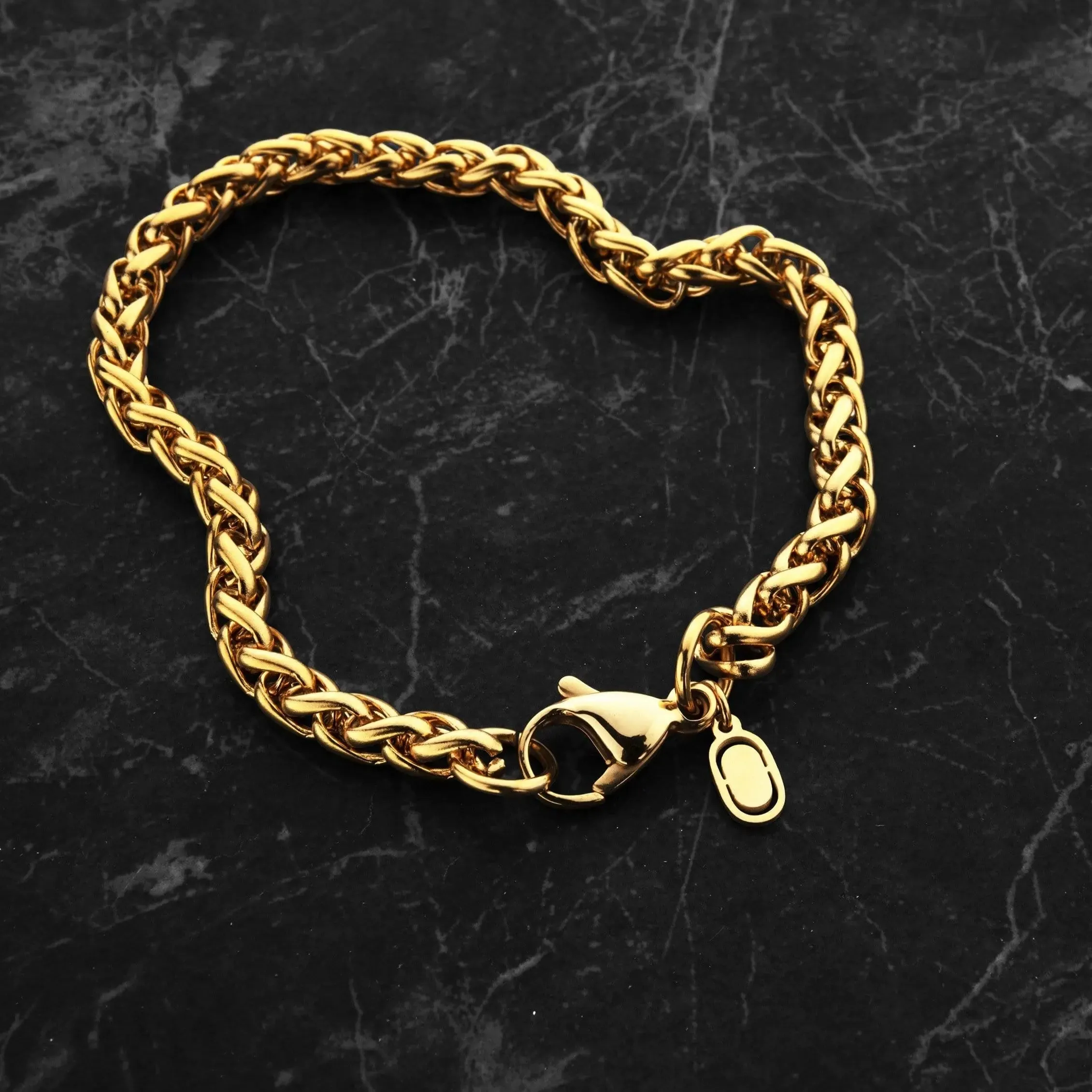 Wheat Bracelet (Gold) 5mm sold by DVVX product image thumbnail 5