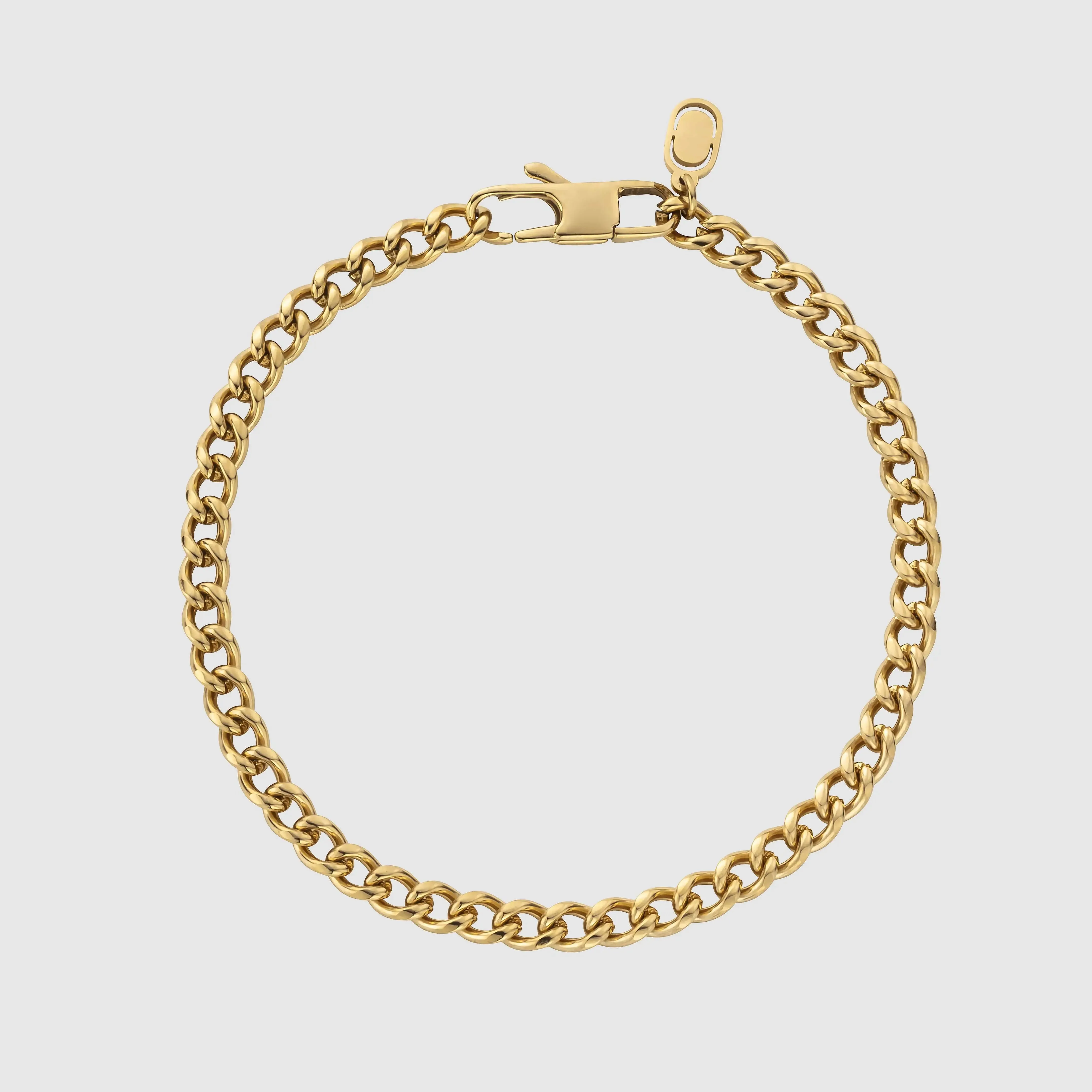 Cuban Bracelet (Gold) 4mm sold by DVVX product image thumbnail 2