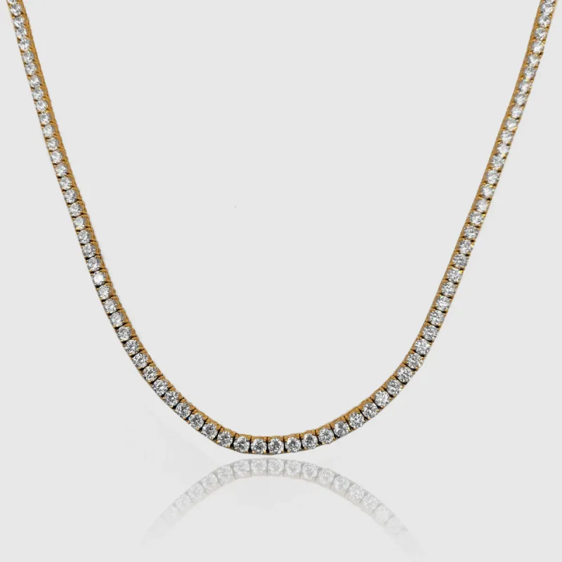 Tennis Chain (Gold) 3mm sold by DVVX