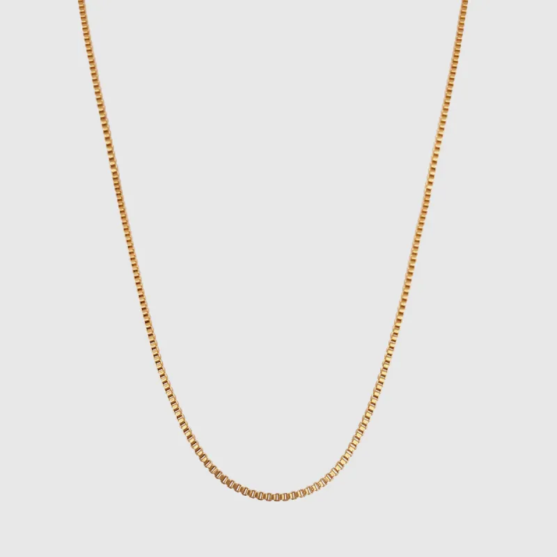 Box Chain (Gold) 2mm sold by DVVX