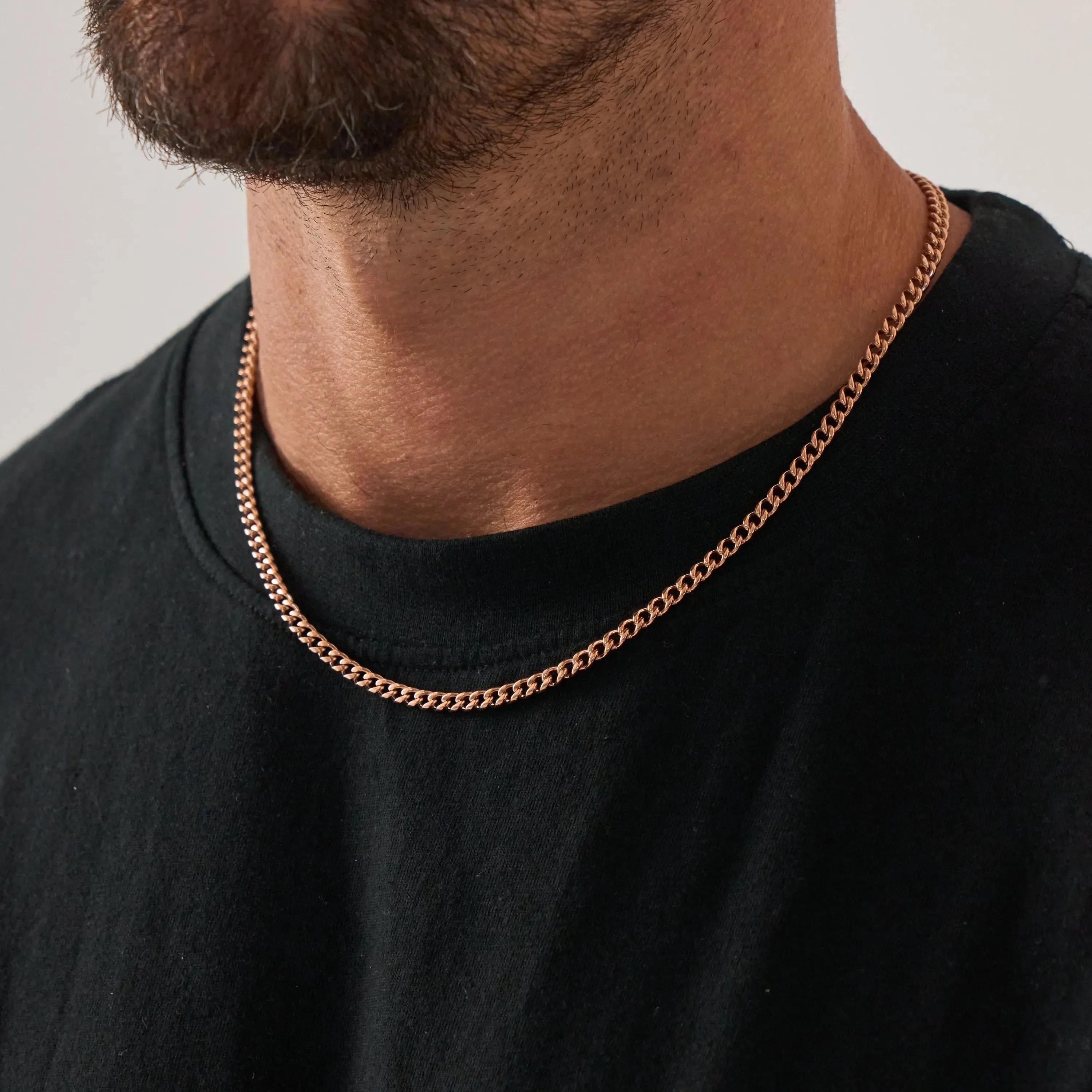 Cuban (Rose Gold) 4mm sold by DVVX product image thumbnail 4