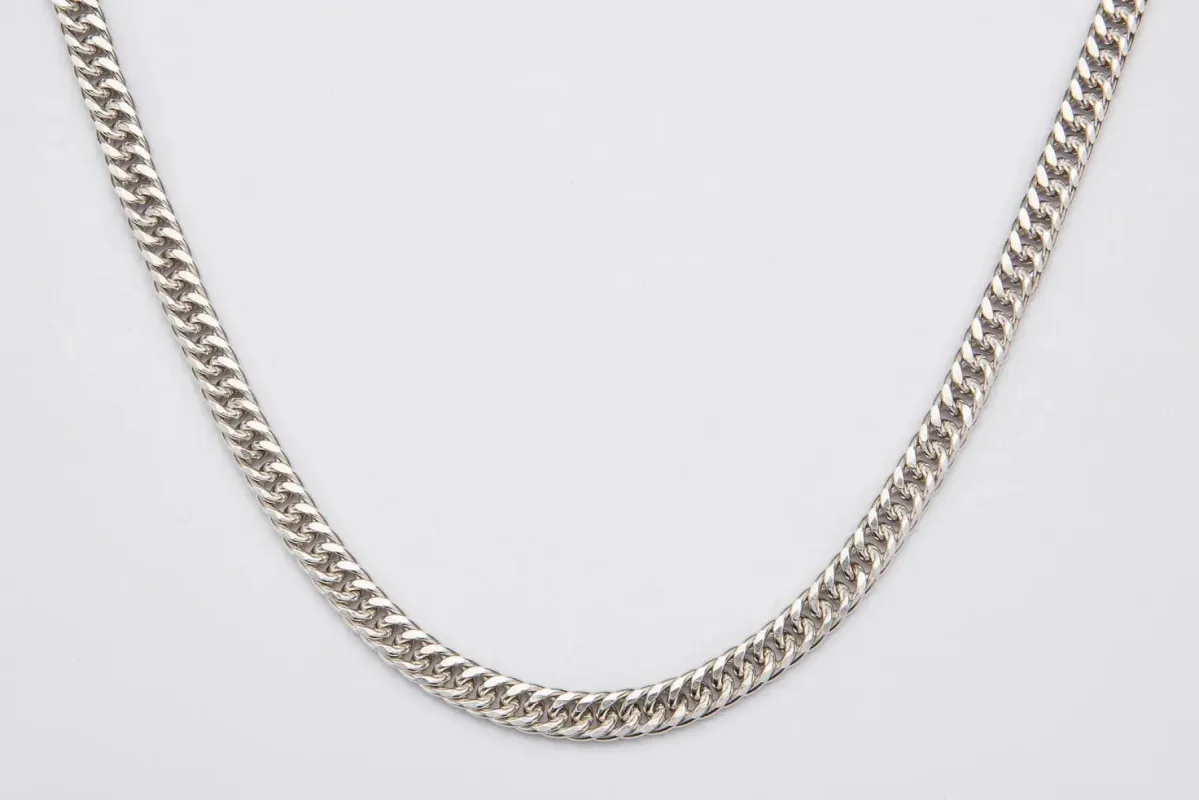 7mm S925 Silver Cuban Link Chain sold by DVVX