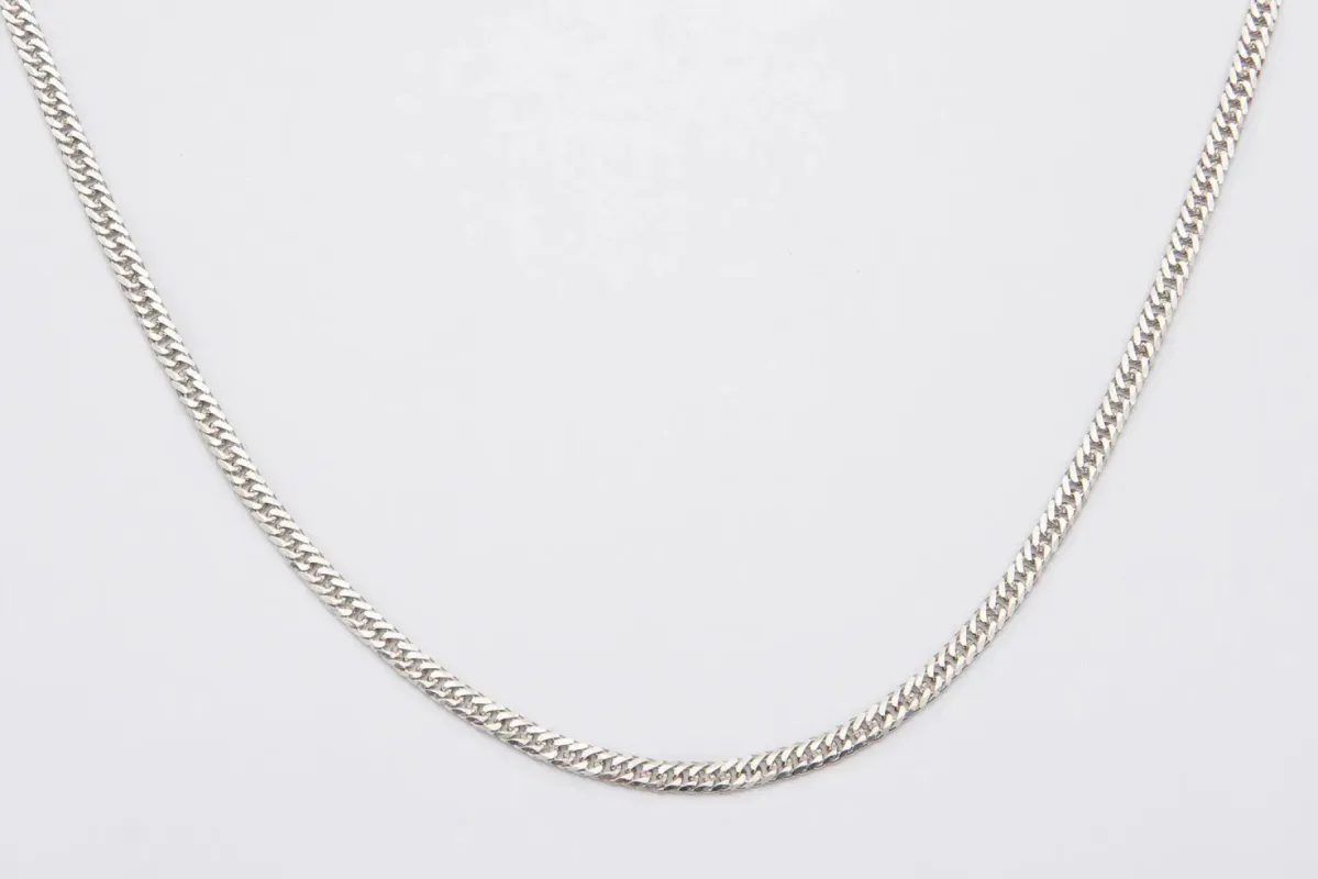 3mm S925 Silver Cuban Link Chain sold by DVVX