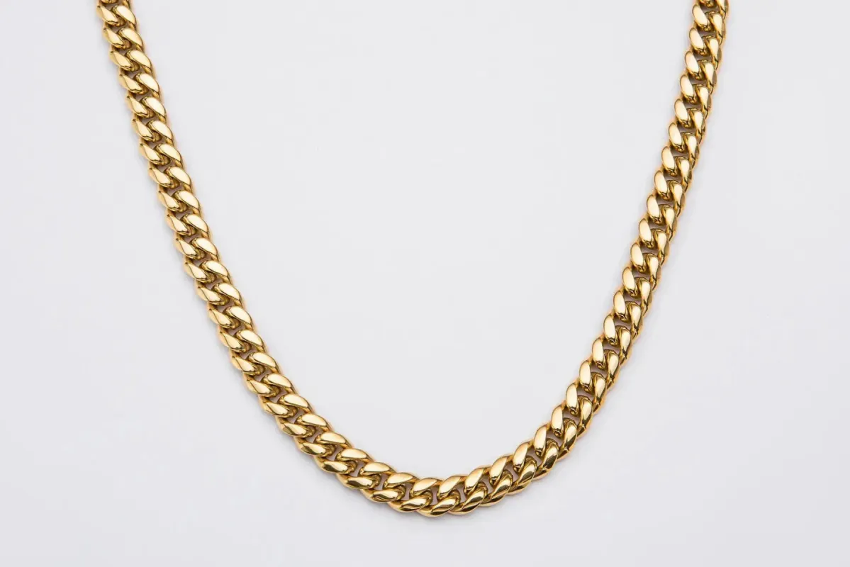 10mm Gold Cuban Link Chain sold by DVVX