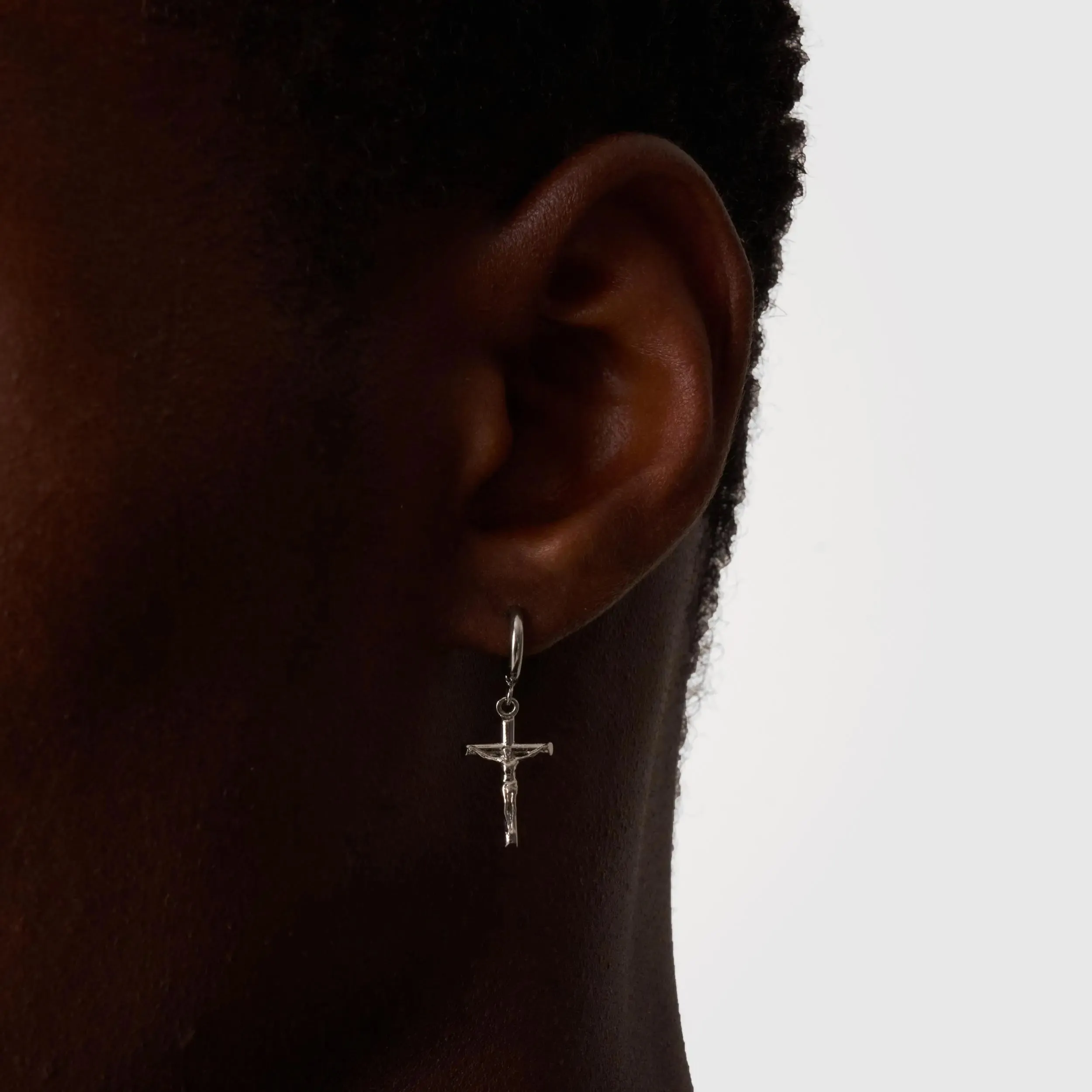 Crucifix Earring (Silver) sold by DVVX product image thumbnail 5