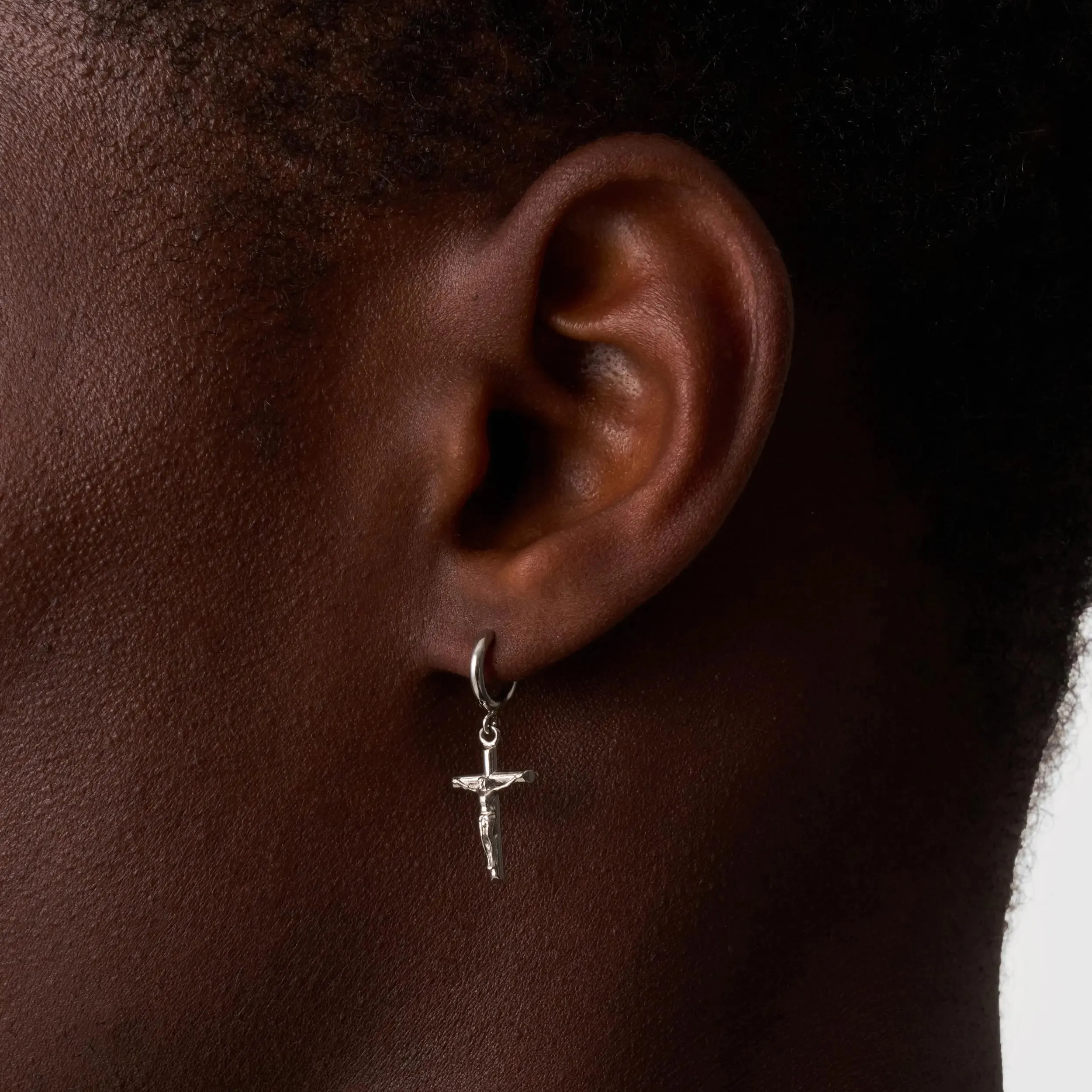 Crucifix Earring (Silver) sold by DVVX product image thumbnail 2