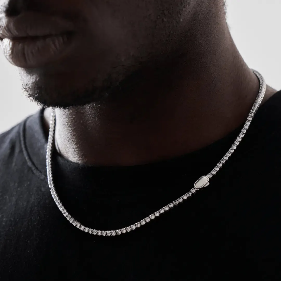 Tennis Chain (Silver) 3mm sold by DVVX product image thumbnail 5