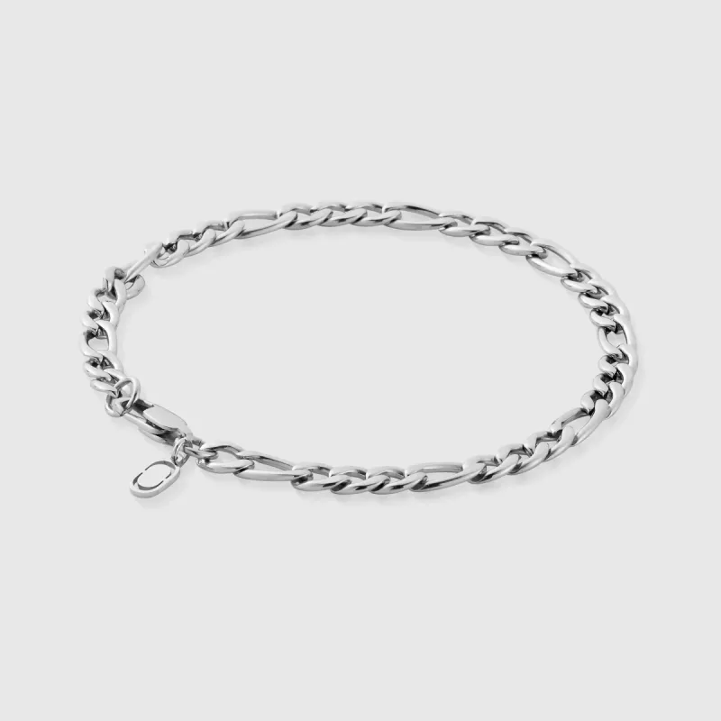 Figaro Bracelet (Silver) 5mm sold by DVVX