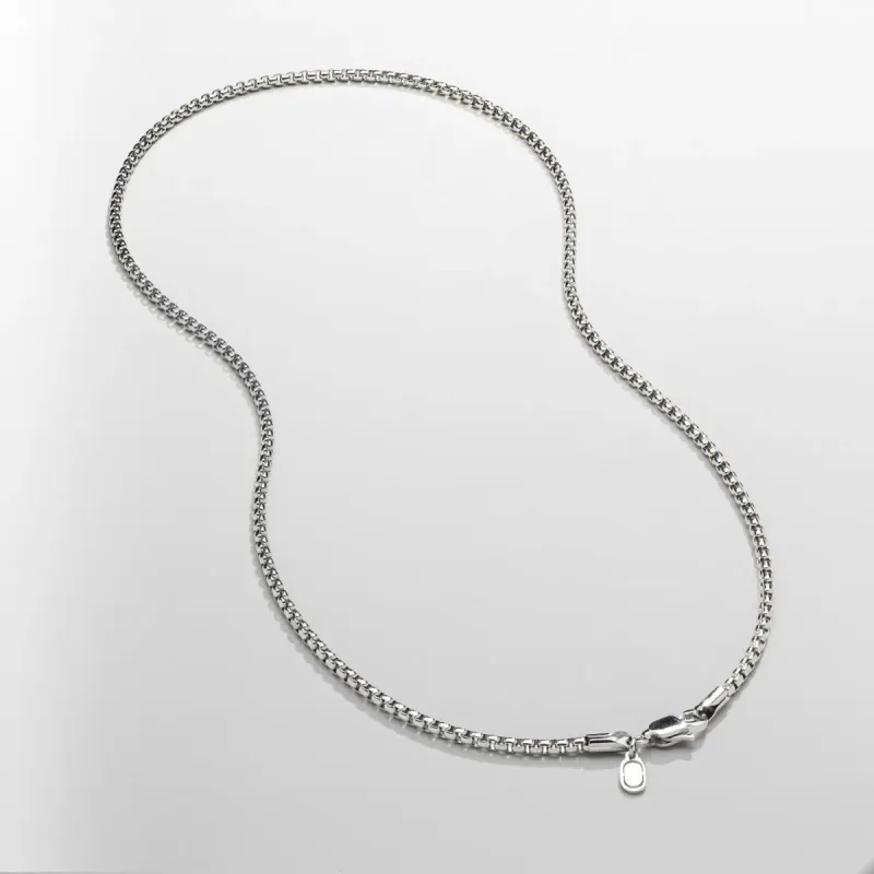 Round Box Chain (Silver) 3mm sold by DVVX