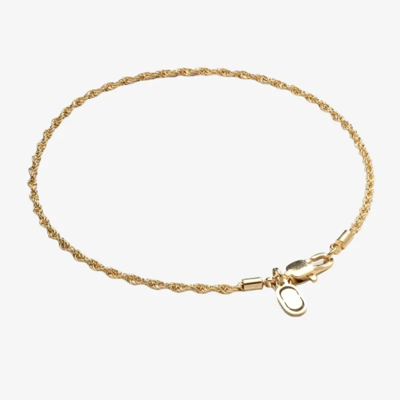 2mm Gold Rope Bracelet sold by DVVX