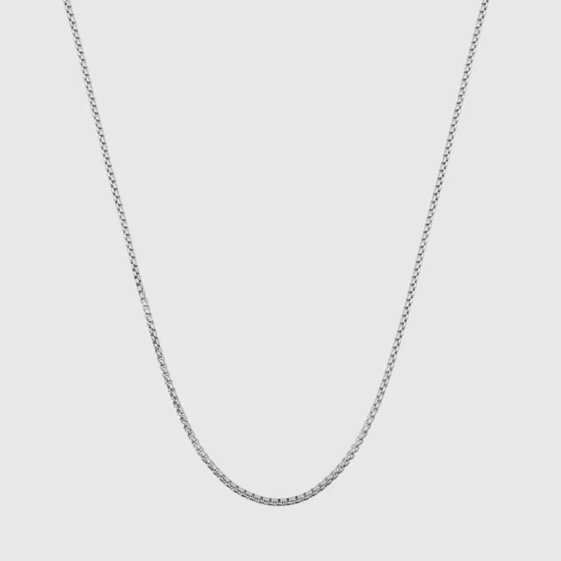 Round Box Chain (Silver) 2mm sold by DVVX