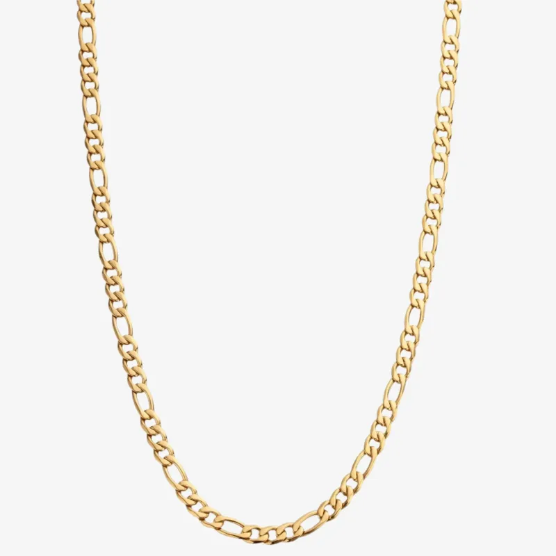 Gold Figaro Chains(5mm) Gold 26" sold by DVVX