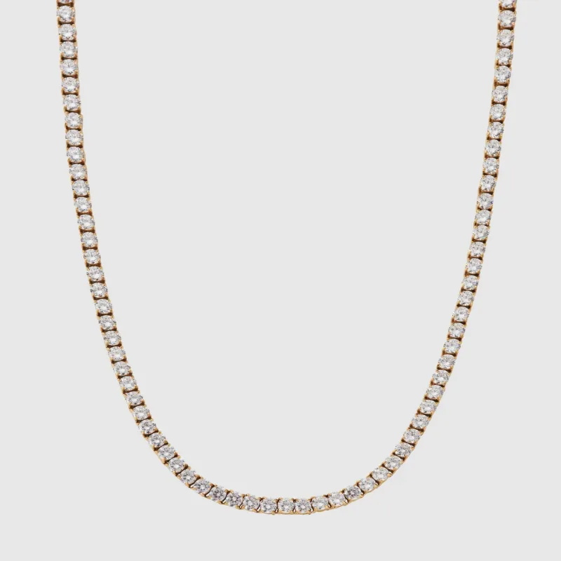 Tennis Chain (Gold) 5mm Gold 22" sold by DVVX