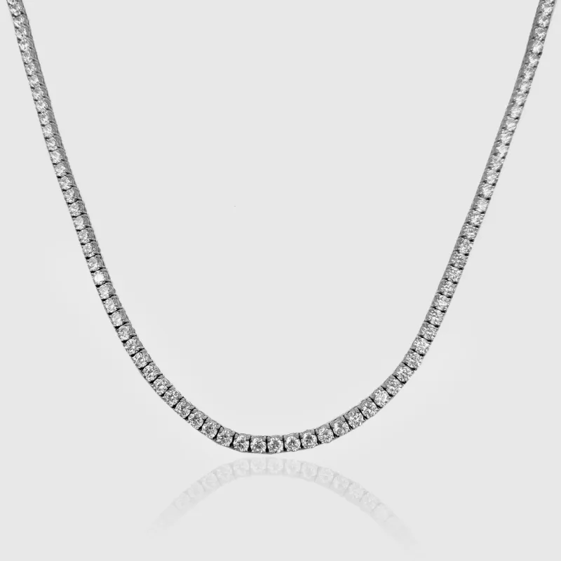 Tennis Chain (Silver) 3mm Silver 22" sold by DVVX