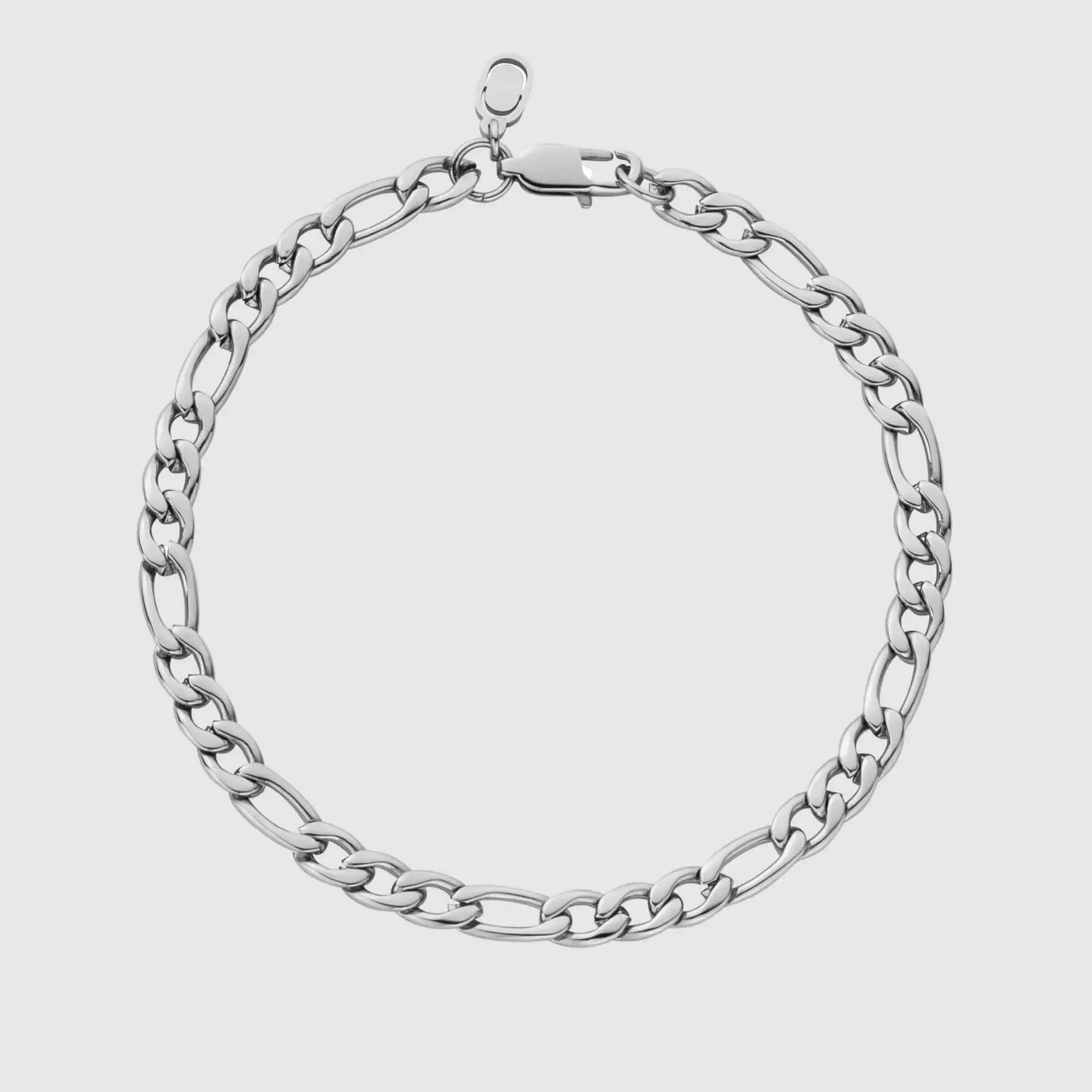 Figaro Bracelet (Silver) 5mm Silver 7.5" sold by DVVX product image thumbnail 3