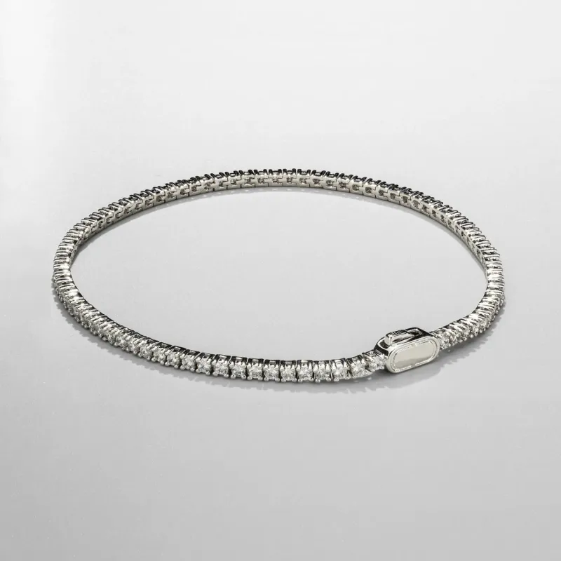 Tennis Bracelet (Silver) 2mm Silver 8.5" sold by DVVX