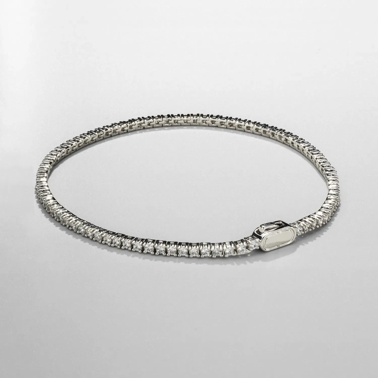 Tennis Bracelet (Silver) 2mm Silver 7.5" sold by DVVX