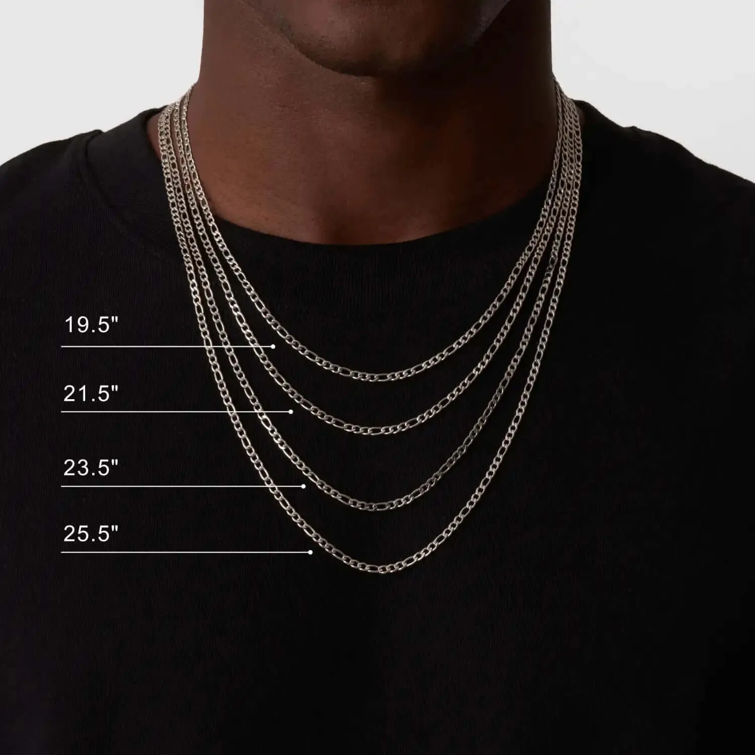 Figaro (Silver) 3mm Silver 26" sold by DVVX product image thumbnail 5