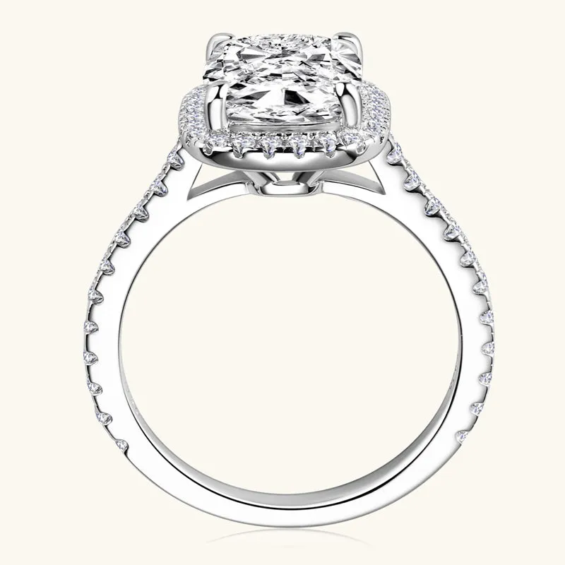 Passionate Love Premium Moissanite Halo Engagement Ring 4CT sold by Jescojes product image thumbnail 5