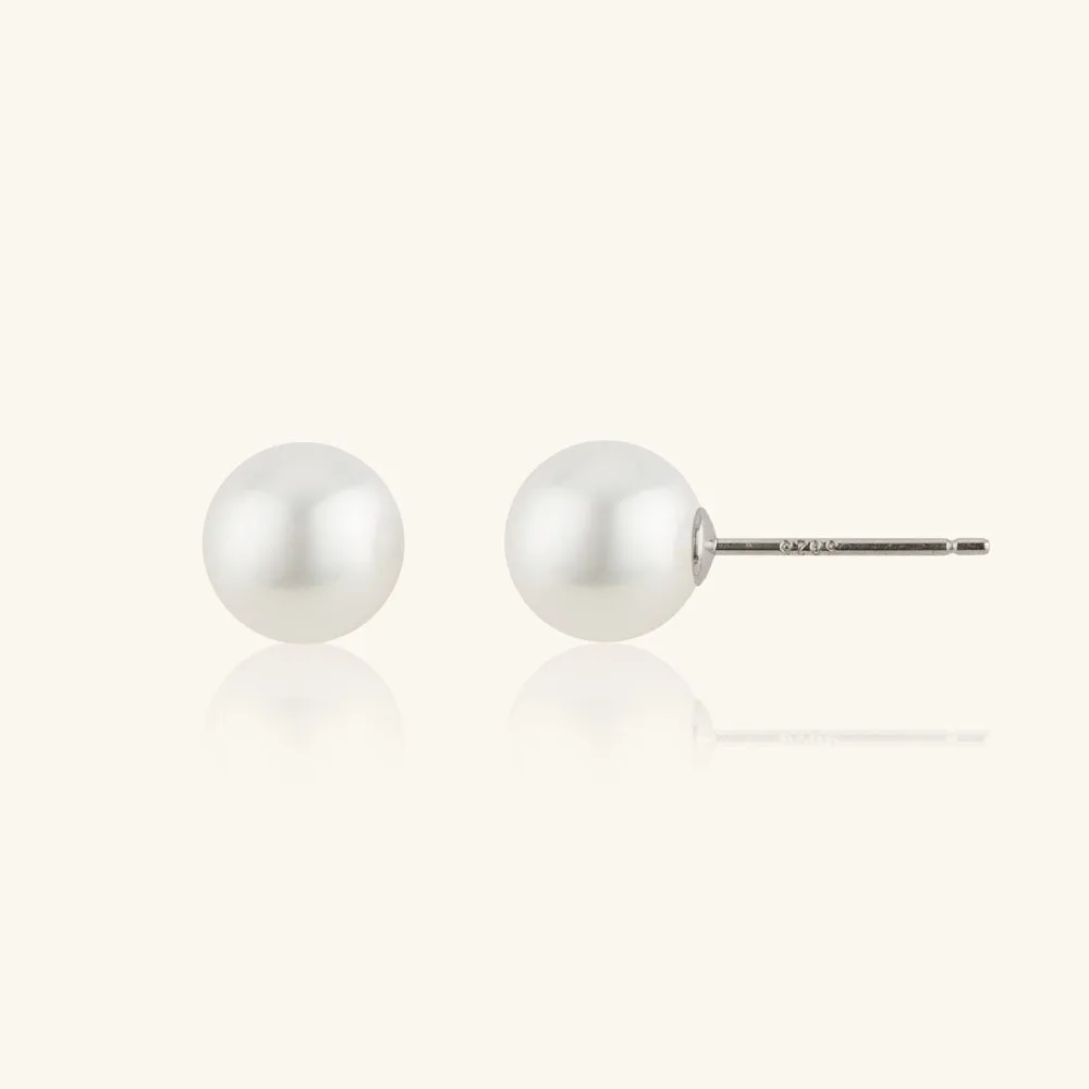 Elegance AAA Freshwater Pearl Stud Earrings sold by Jescojes