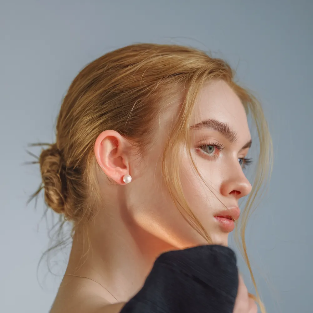 Elegance AAA Freshwater Pearl Stud Earrings sold by Jescojes product image thumbnail 2