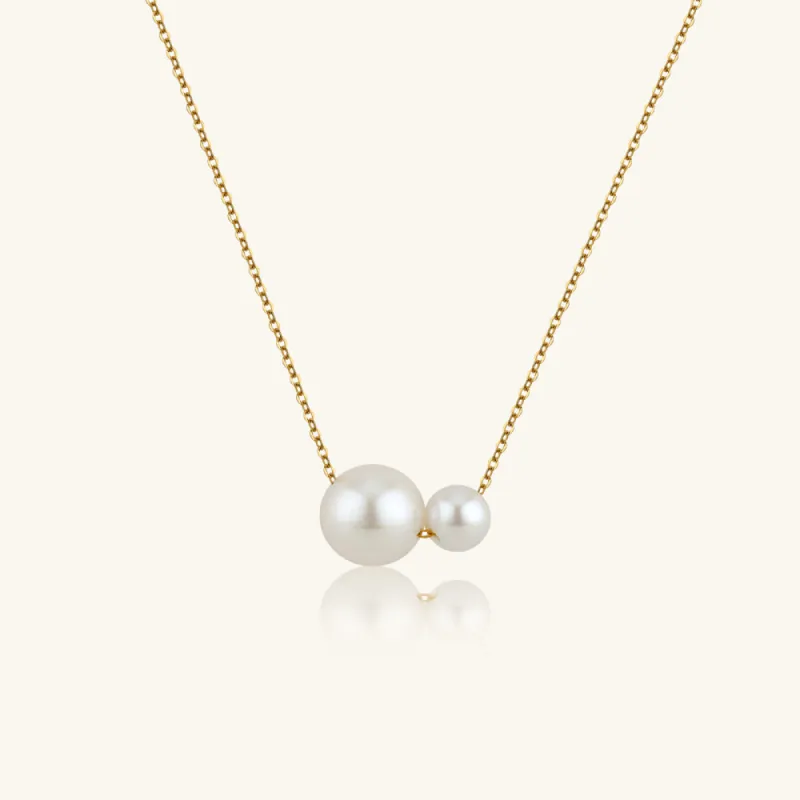 Charismatic 18K Gold AAAA Pearls Pendant Necklace sold by Jescojes