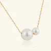 Charismatic 18K Gold AAAA Pearls Pendant Necklace sold by Jescojes