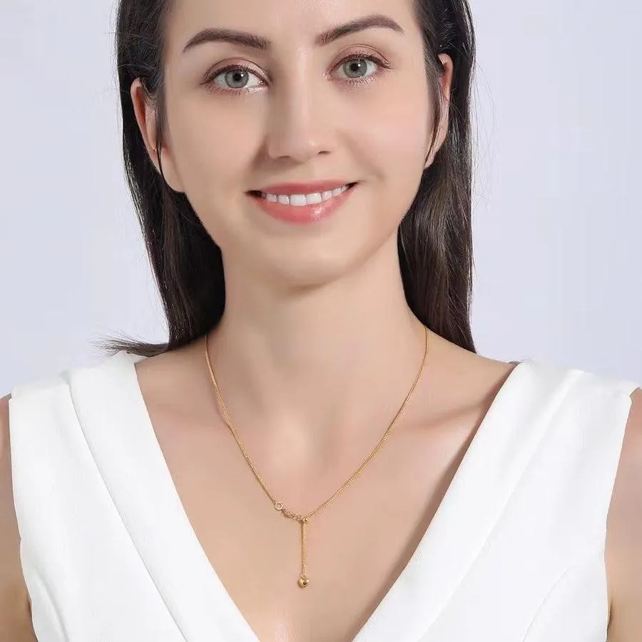 Romantic Heart Gold Pendant Necklace 18K sold by Jescojes product image thumbnail 3