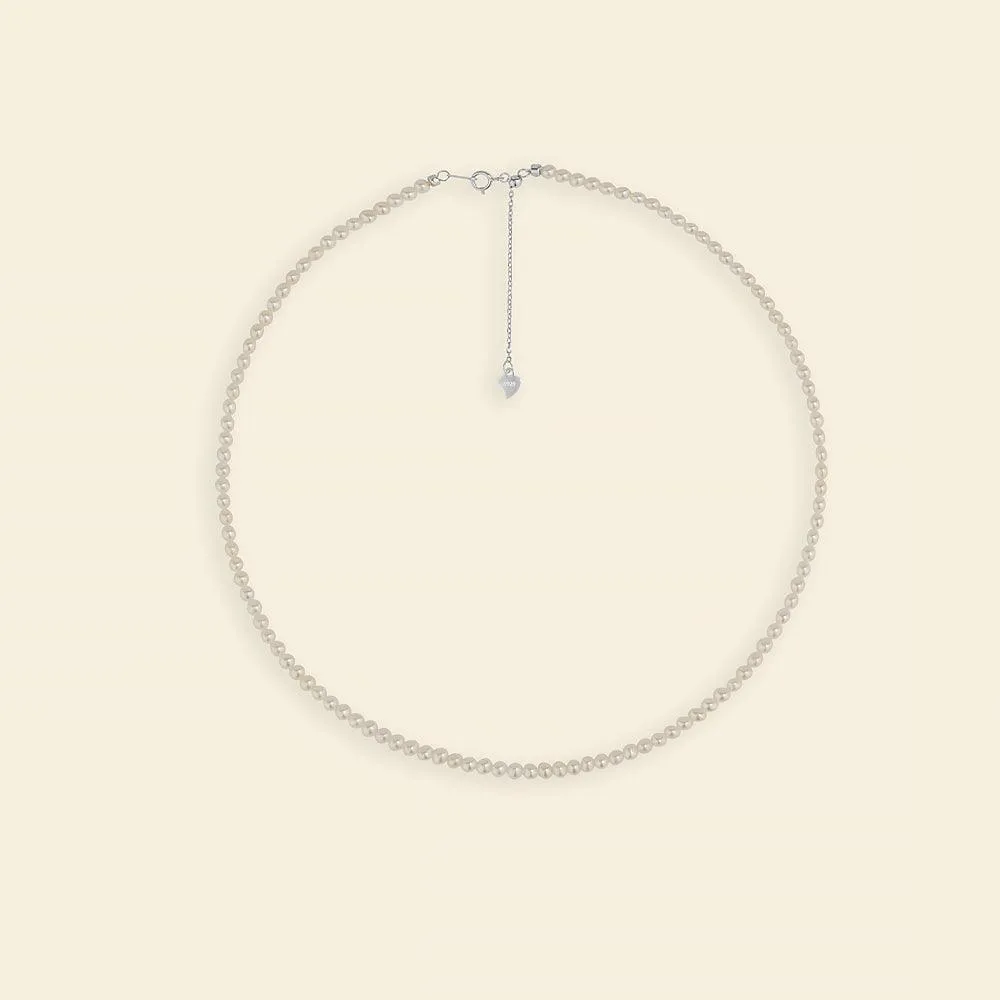 Charming Freshwater Pearl Strand Necklace 3.5-4mm 16"-18" sold by Jescojes product image thumbnail 3