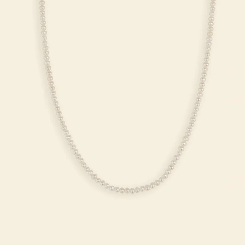 Charming Freshwater Pearl Strand Necklace 3.5-4mm 16"-18" sold by Jescojes