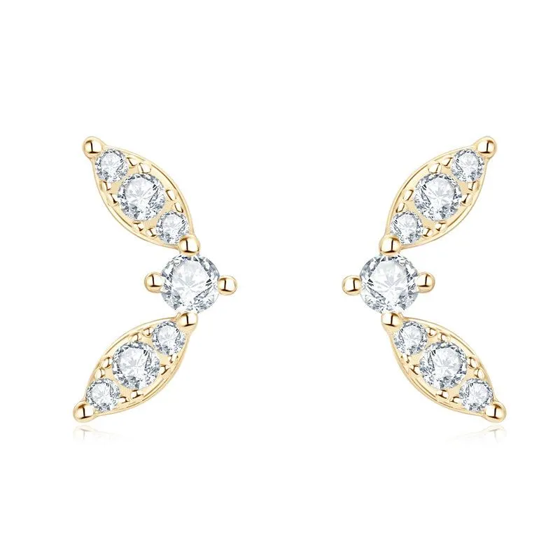 Chic Butterfly Premium Moissanite Stud Earrings sold by Jescojes product image thumbnail 4