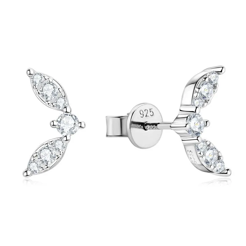 Chic Butterfly Premium Moissanite Stud Earrings sold by Jescojes product image thumbnail 5