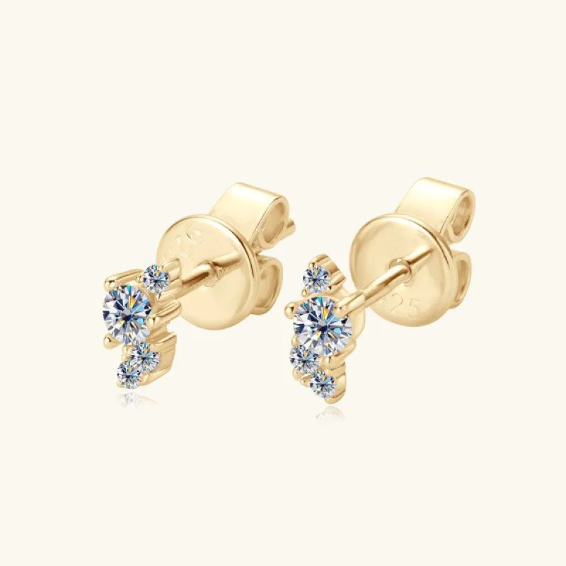 Vitality Premium Moissanite Stud Earrings sold by Jescojes